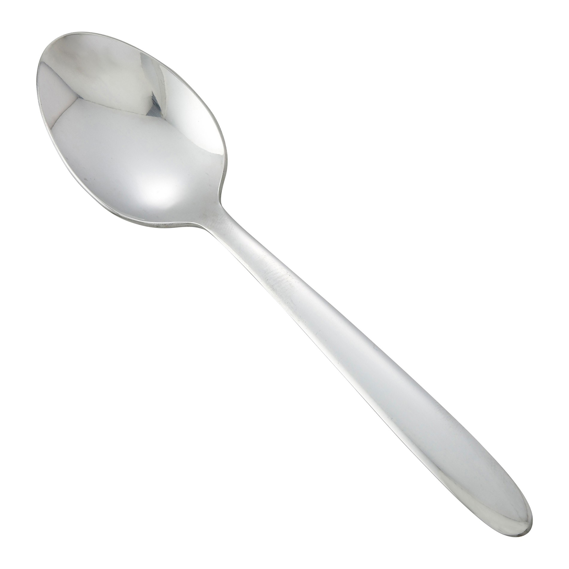 Winco 0019-01 Flute Heavy Weight Mirror Finish Stainless Steel Teaspoon (12/Pack)