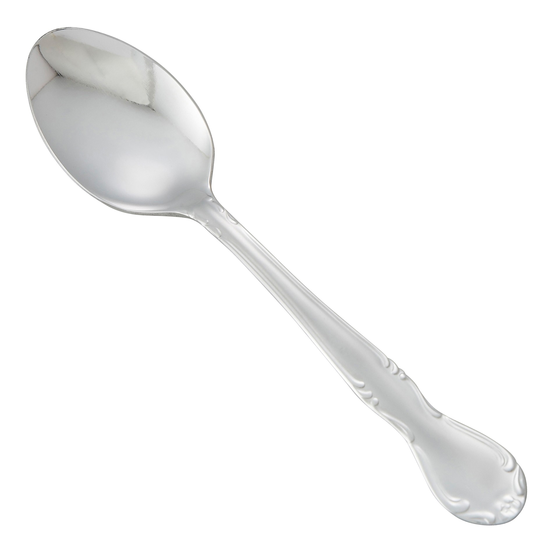 Winco 0024-01 Elegance Plus Heavy Weight Mirror Finish Stainless Teaspoon (12/Pack)
