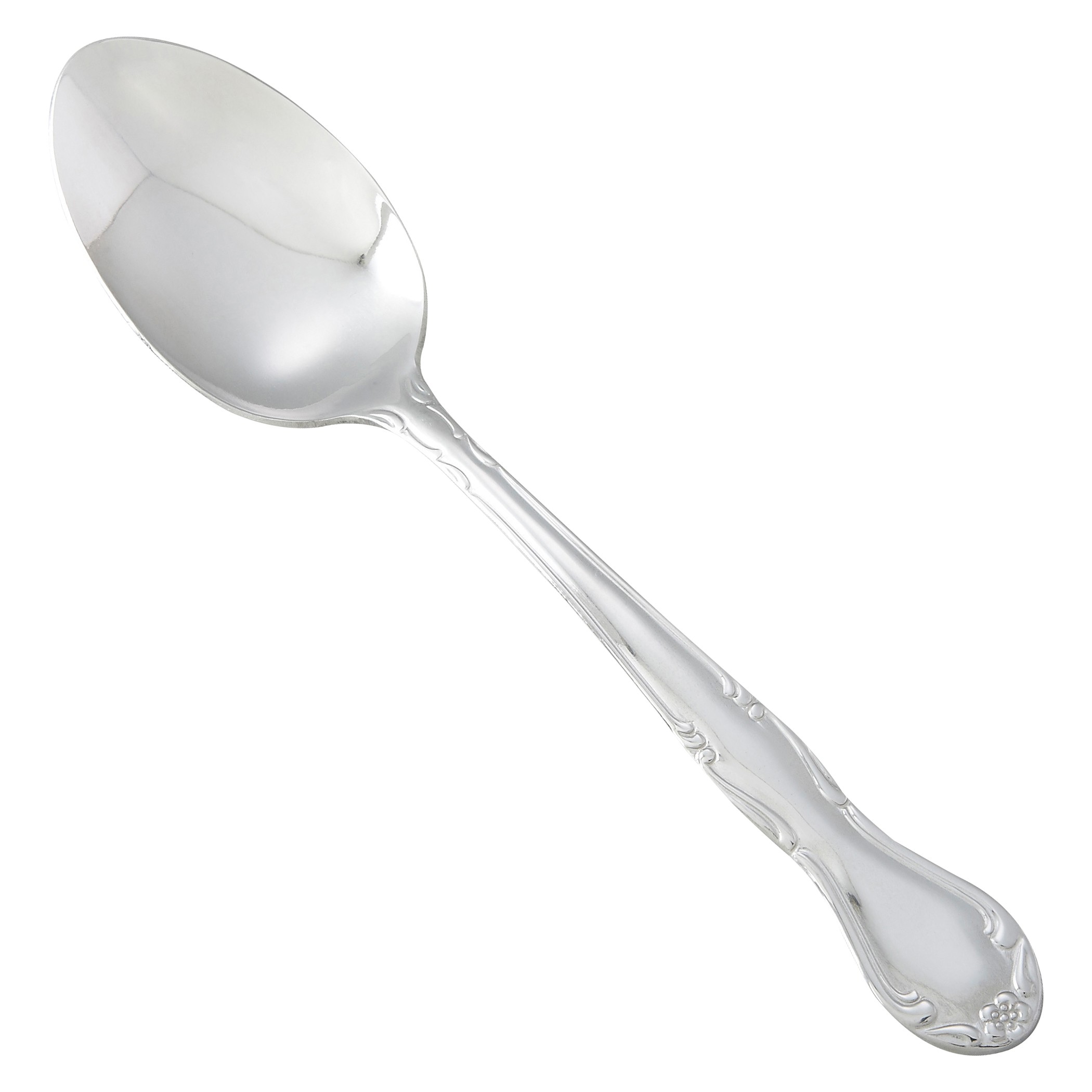 Winco 0024-03 Elegance Plus Heavy Weight Mirror Finish Stainless Dinner Spoon (12/Pack)