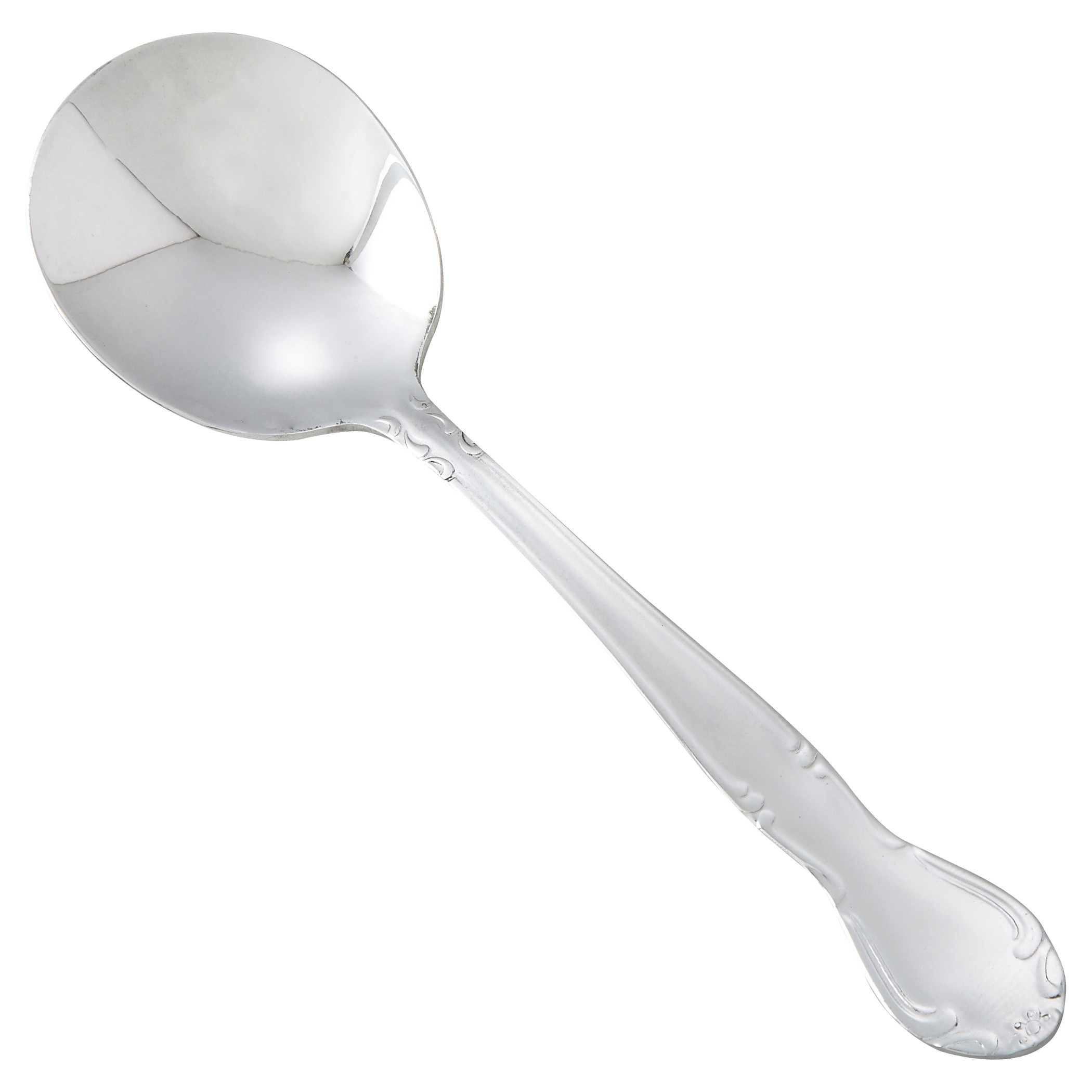 Winco 0024-04 Elegance Plus Heavy Weight Mirror Finish Stainless Bouillon Spoon (12/Pack)