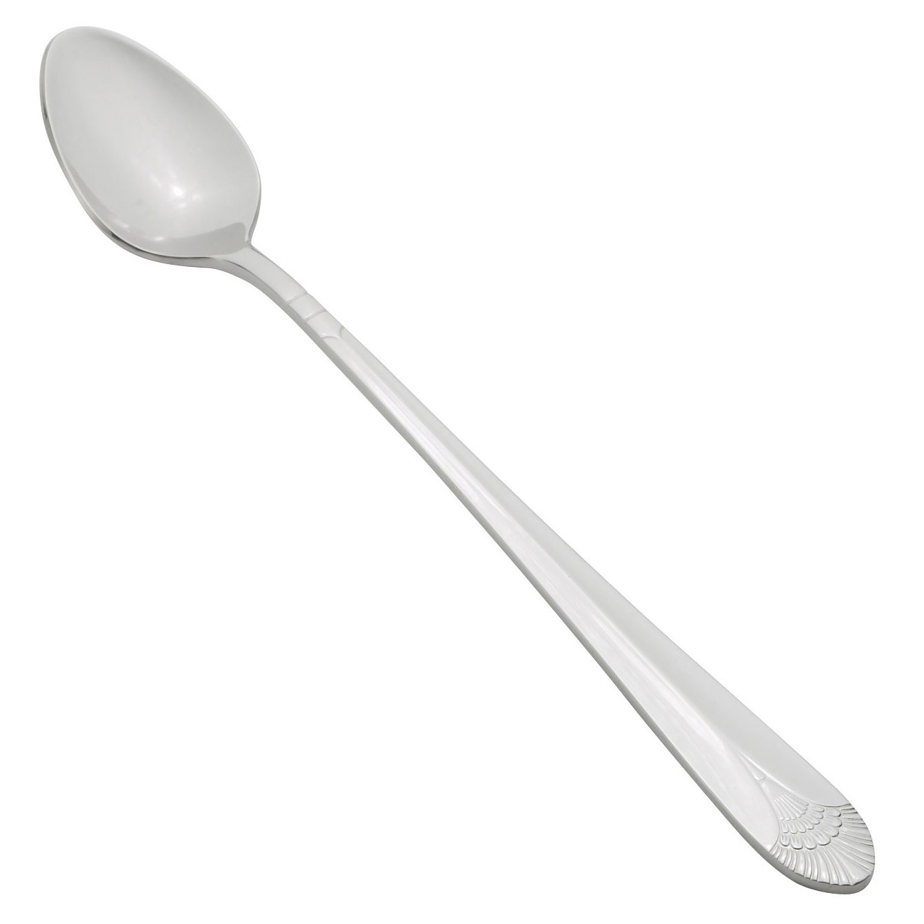 Winco 0031-02 Peacock Extra Heavy Stainless Steel Iced Teaspoon (12/Pack)