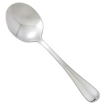 Winco 0034-04 Stanford Extra Heavy Stainless Steel Bouillon Spoon (12/Pack)