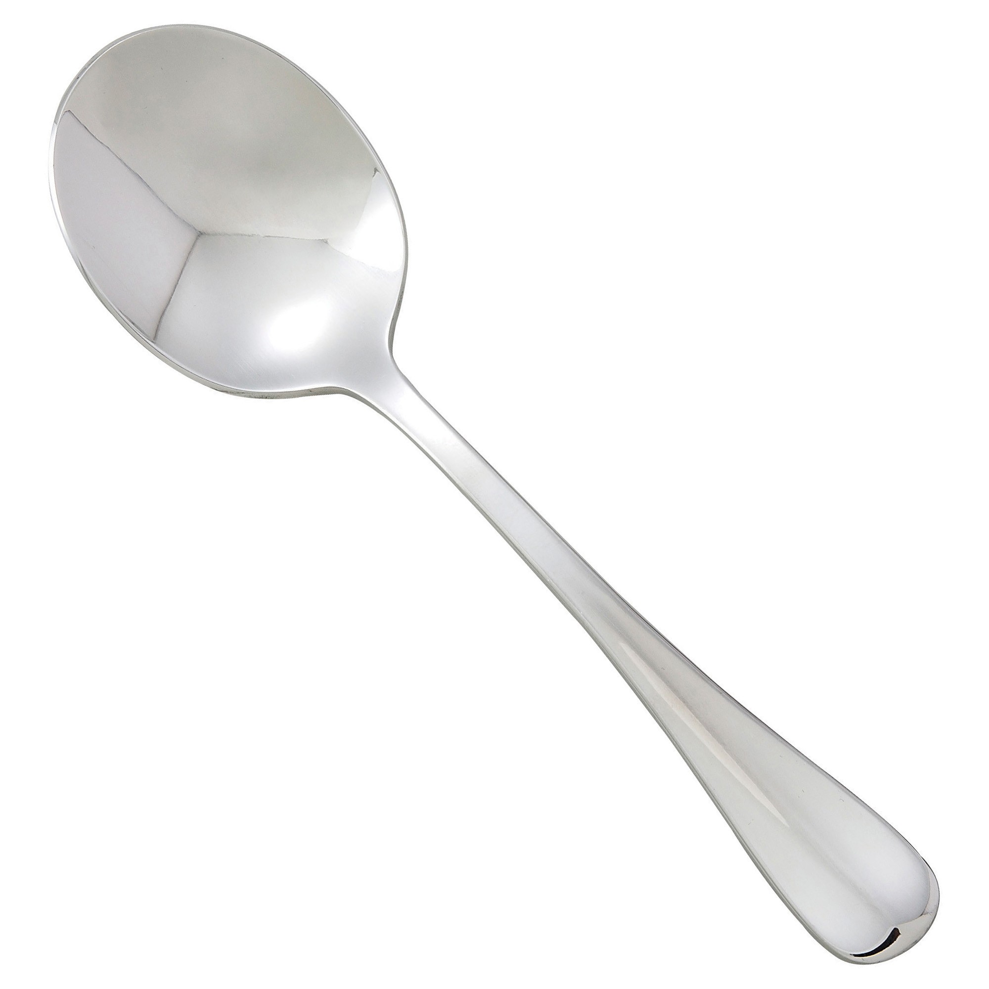 Winco 0034-04 Stanford Extra Heavy Stainless Steel Bouillon Spoon (12/Pack)