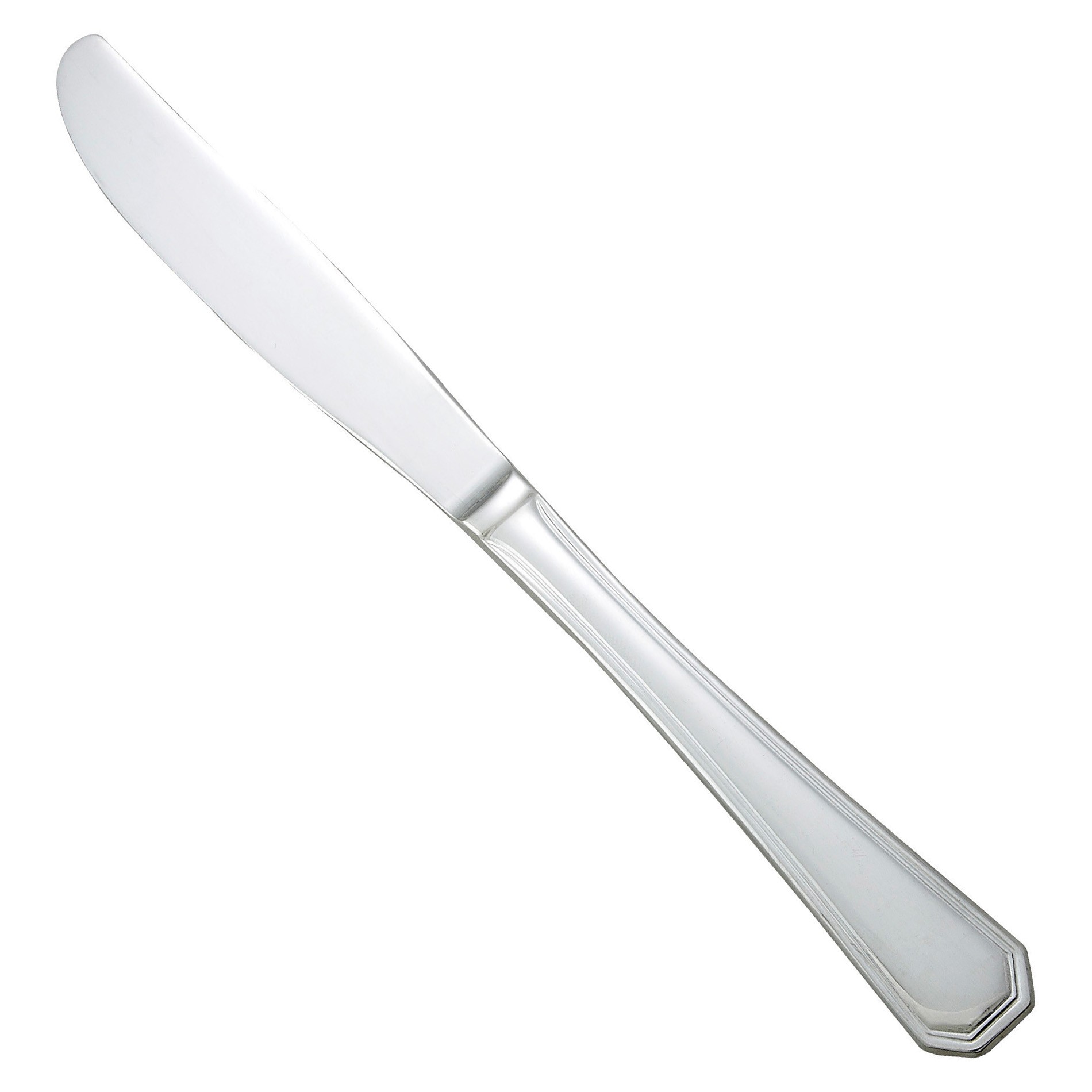 Winco 0035-08 Victoria Extra Heavy Stainless Steel Dinner Knife (12/Pack)