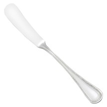 Winco 0036-12 Deluxe Pearl Extra Heavy Stainless Steel Butter Spreader (12/Pack)