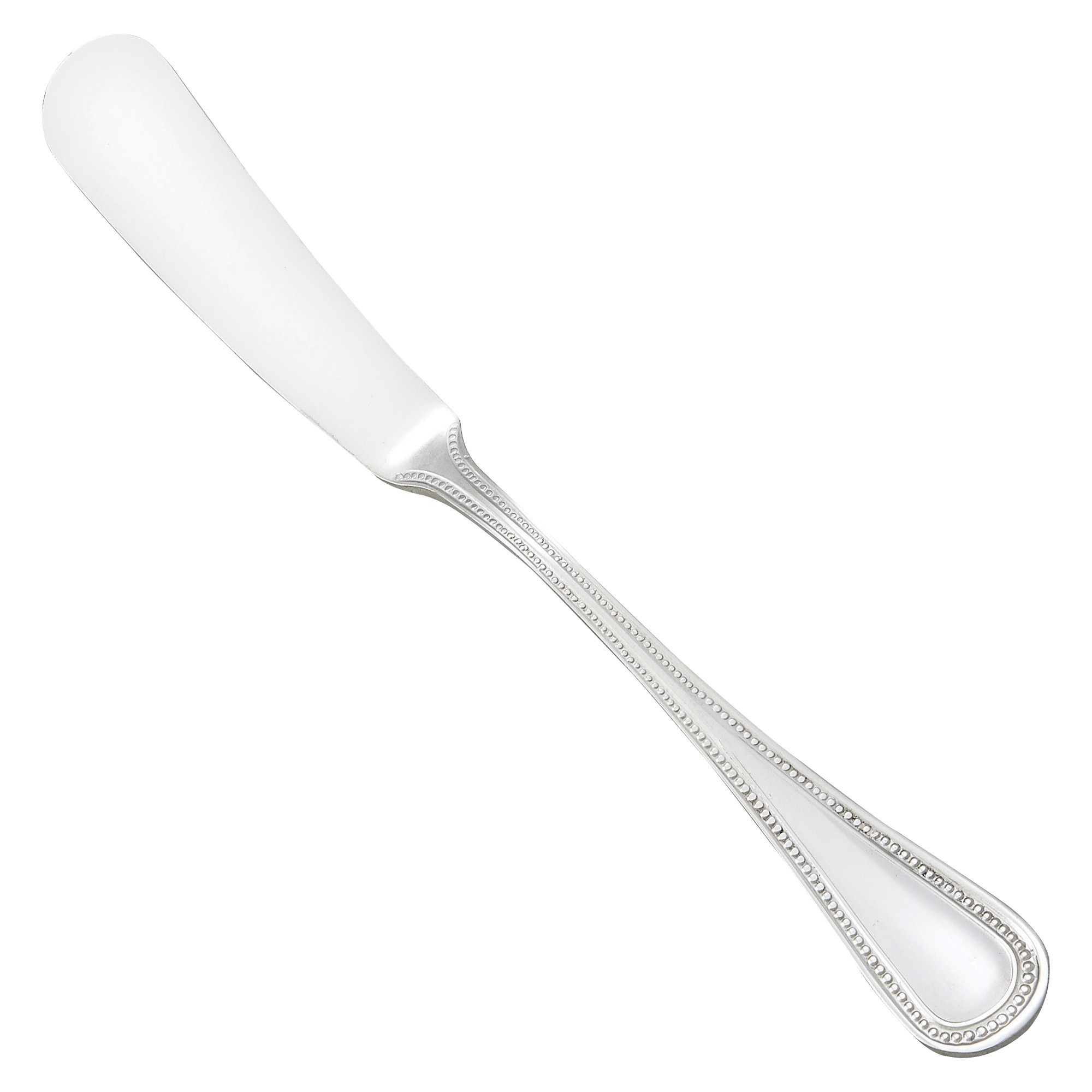 Winco 0036-12 Deluxe Pearl Extra Heavy Stainless Steel Butter Spreader (12/Pack)
