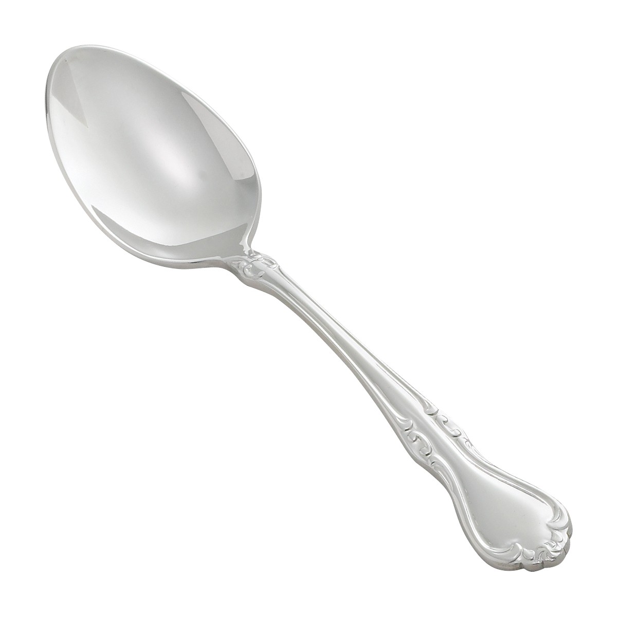 Winco 0039-01 Chantelle Extra Heavy Weight Stainless Steel 18/10 Teaspoon (12/Pack)
