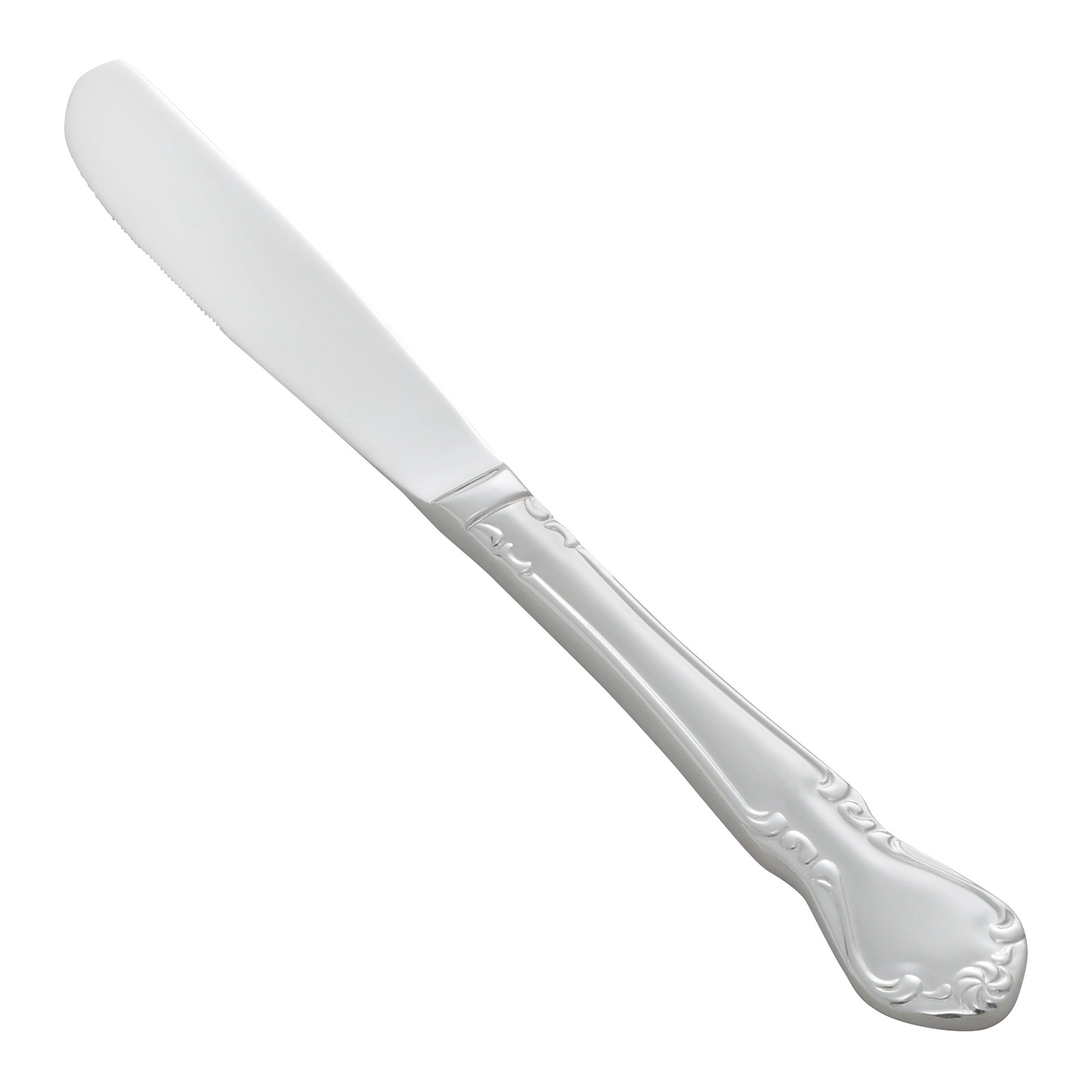 Winco 0039-08 Chantelle Extra Heavy Weight Stainless 18/10 Dinner Knife (12/Pack)