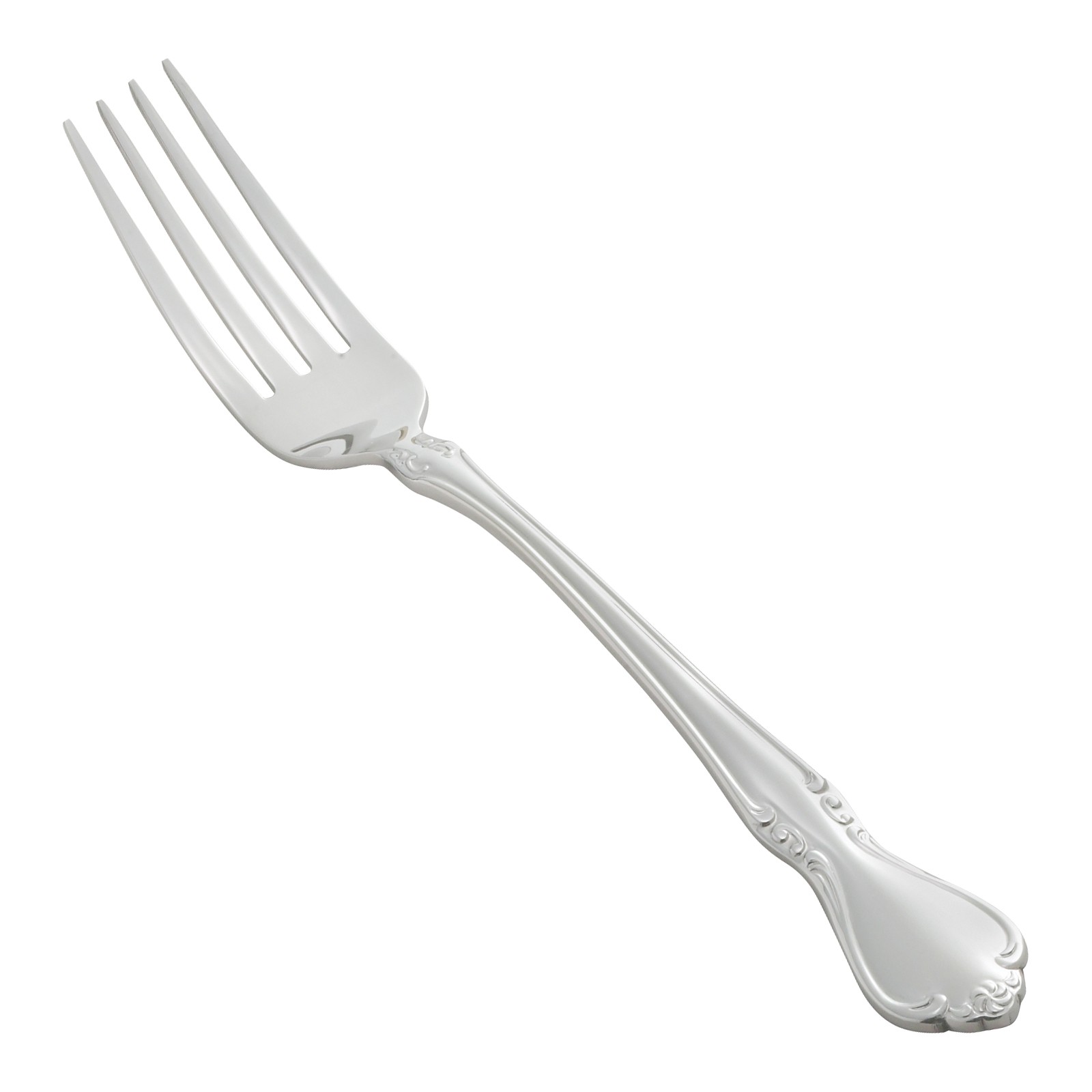 Winco 0039-11 Chantelle Extra Heavy Weight Stainless 18/10 Table Fork (12/Pack)