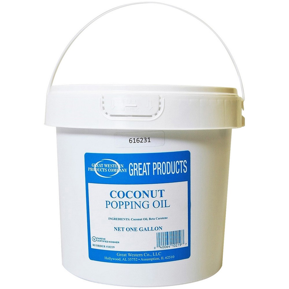 Winco 40011 Benchmark USA Coconut Oil for Popcorn 1 Gallon