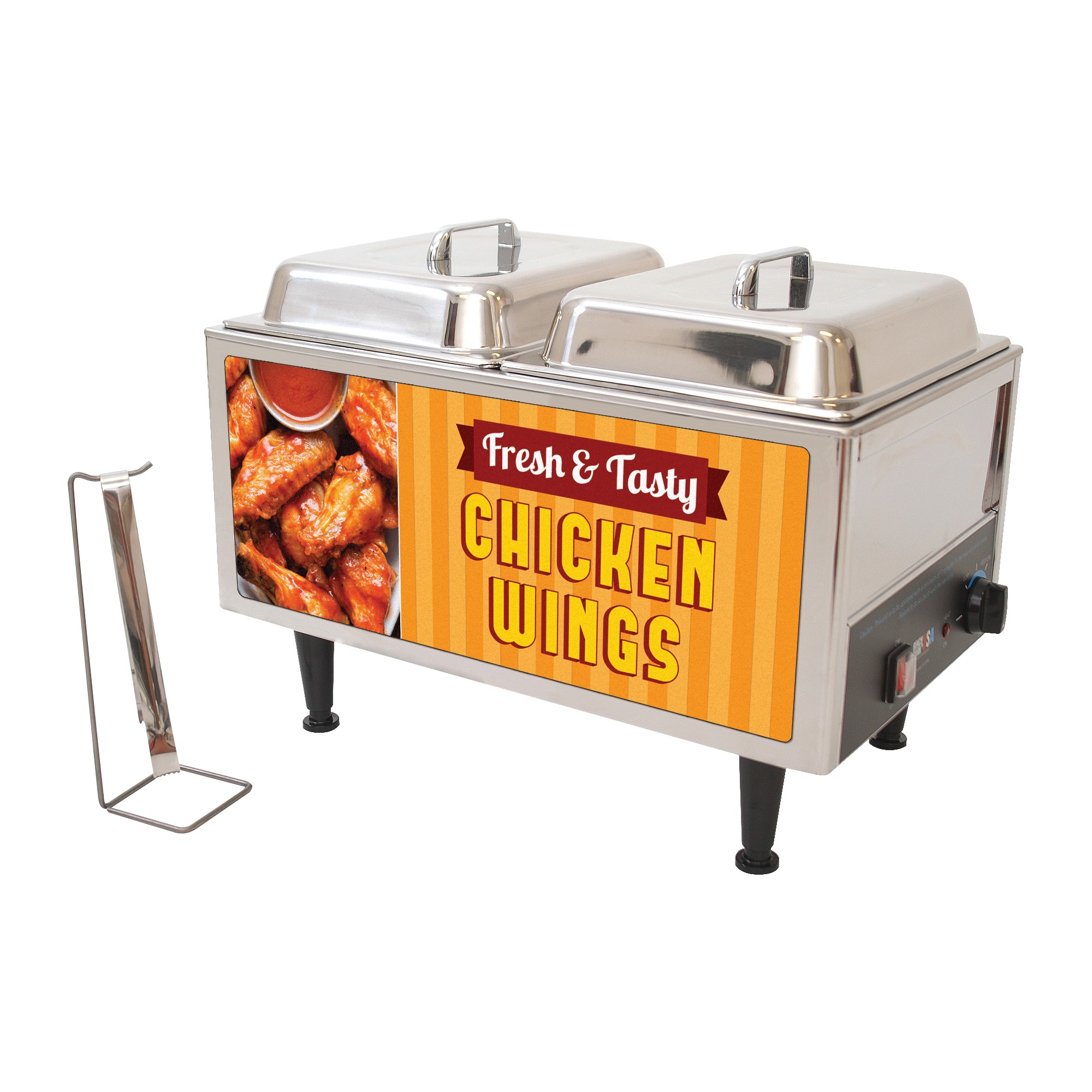 Winco 51072W Benchmark USA Chicken Wing Warmer 12" x 20", 120V