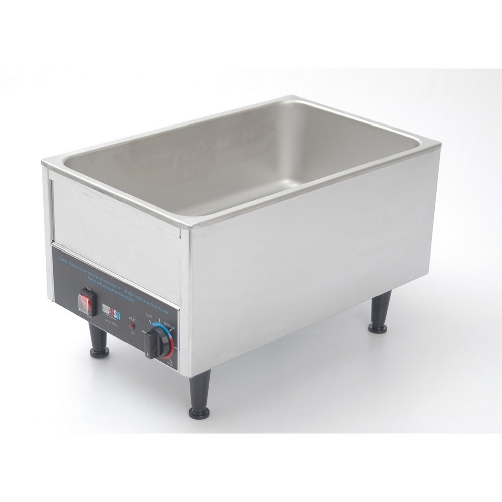 Winco 51096 Benchmark USA Stainless Steel Commercial Food Warmer 12" x 20", 120V
