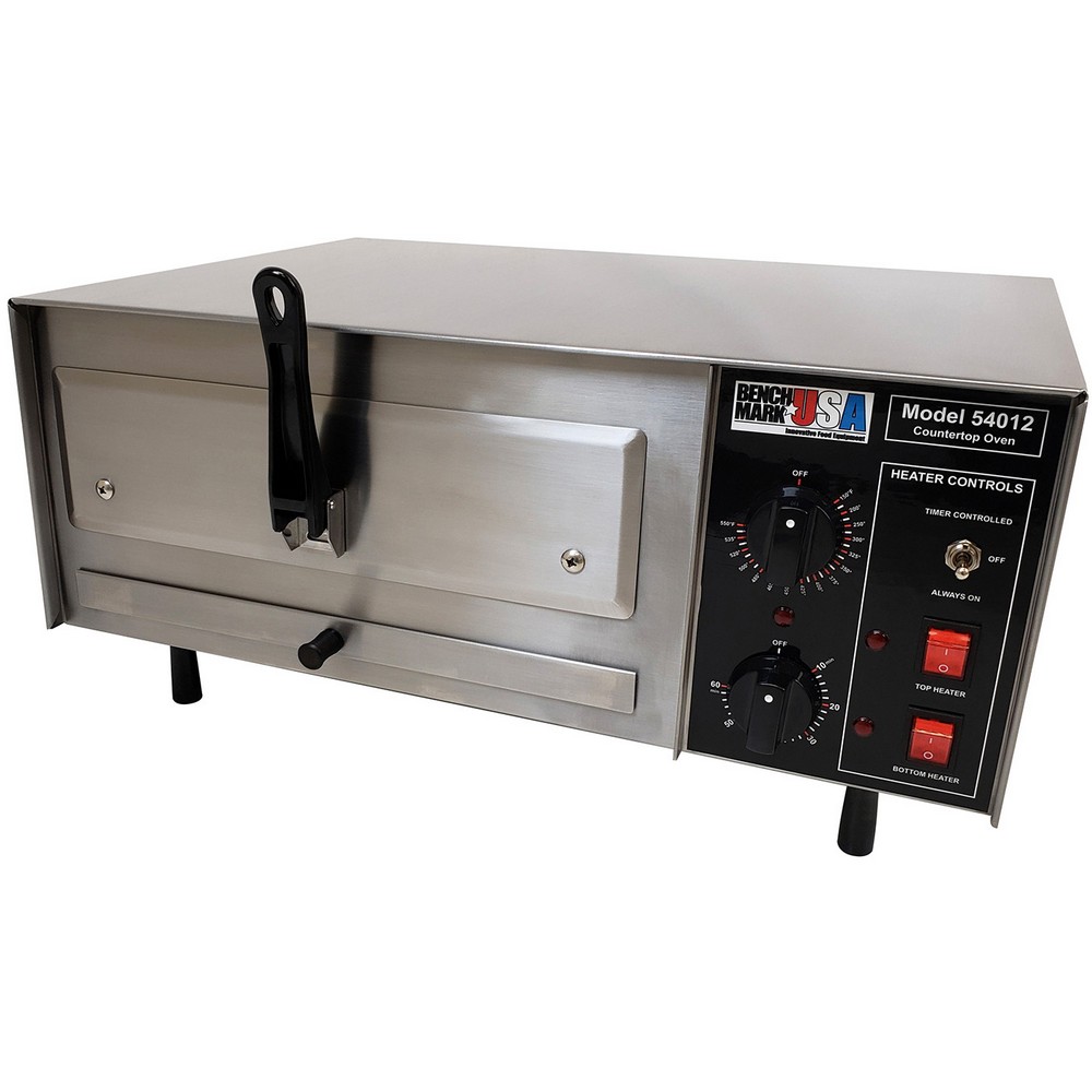Winco 54016 Benchmark USA Stainless Steel Countertop Pizza Oven 16" x 3" Opening, 120V