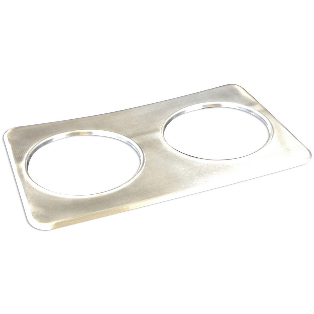 Winco 56749 Benchmark USA Stainless Steel 2-Hole Adaptor Plate 8-3/8"