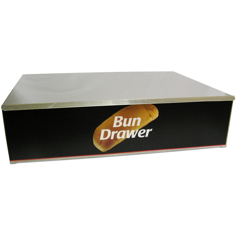 Winco 65010 Benchmark USA Dry Bun Box for 10 Dog Roller Grill