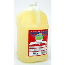 Winco 72004 Benchmark USA Snow Cone Syrup, Lemon Flavor, 1 Gallon