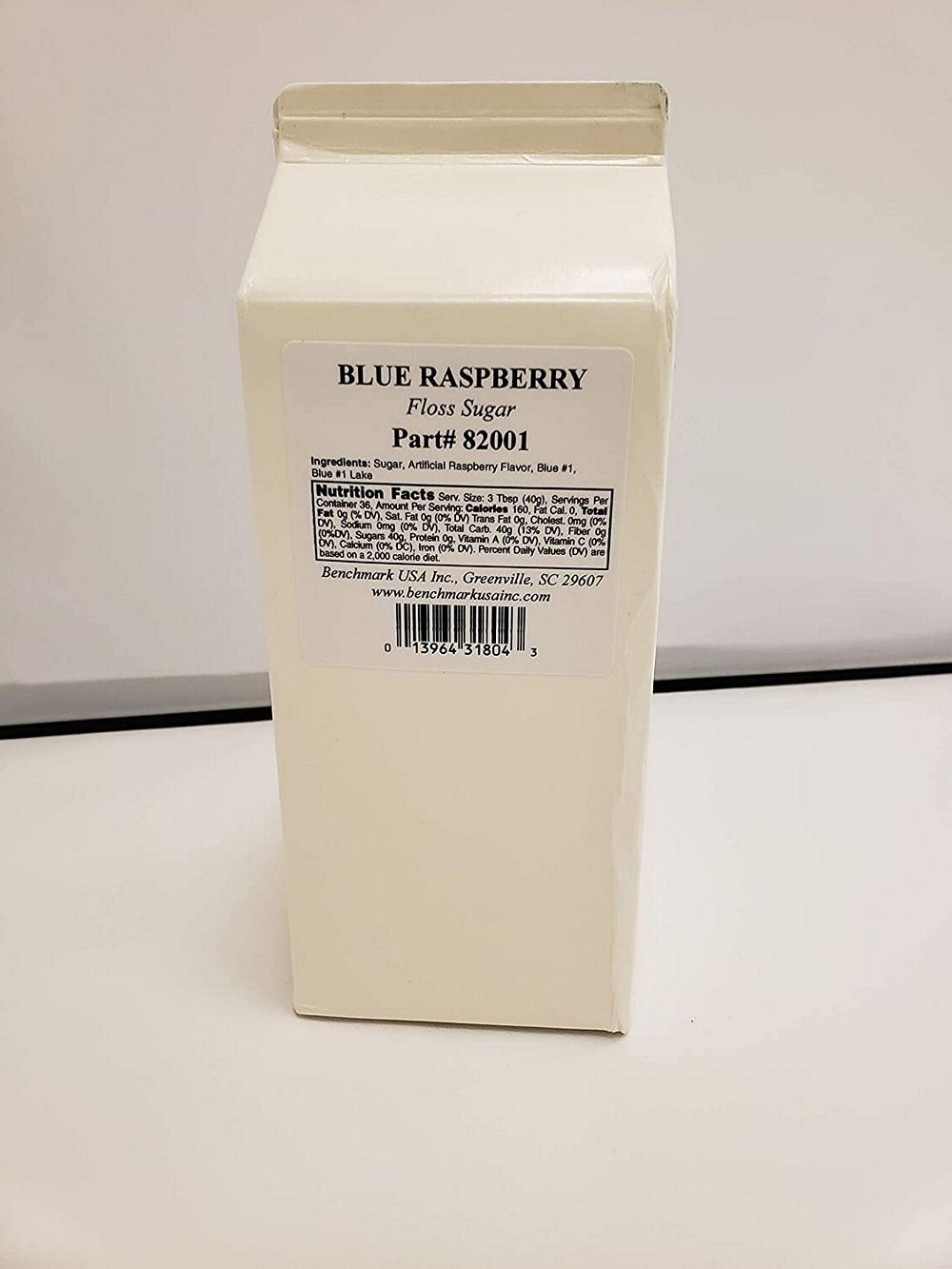 Winco 82001 Benchmark USA Cotton Candy Floss, Blue Raspberry Flavor, 3.25 Lb.