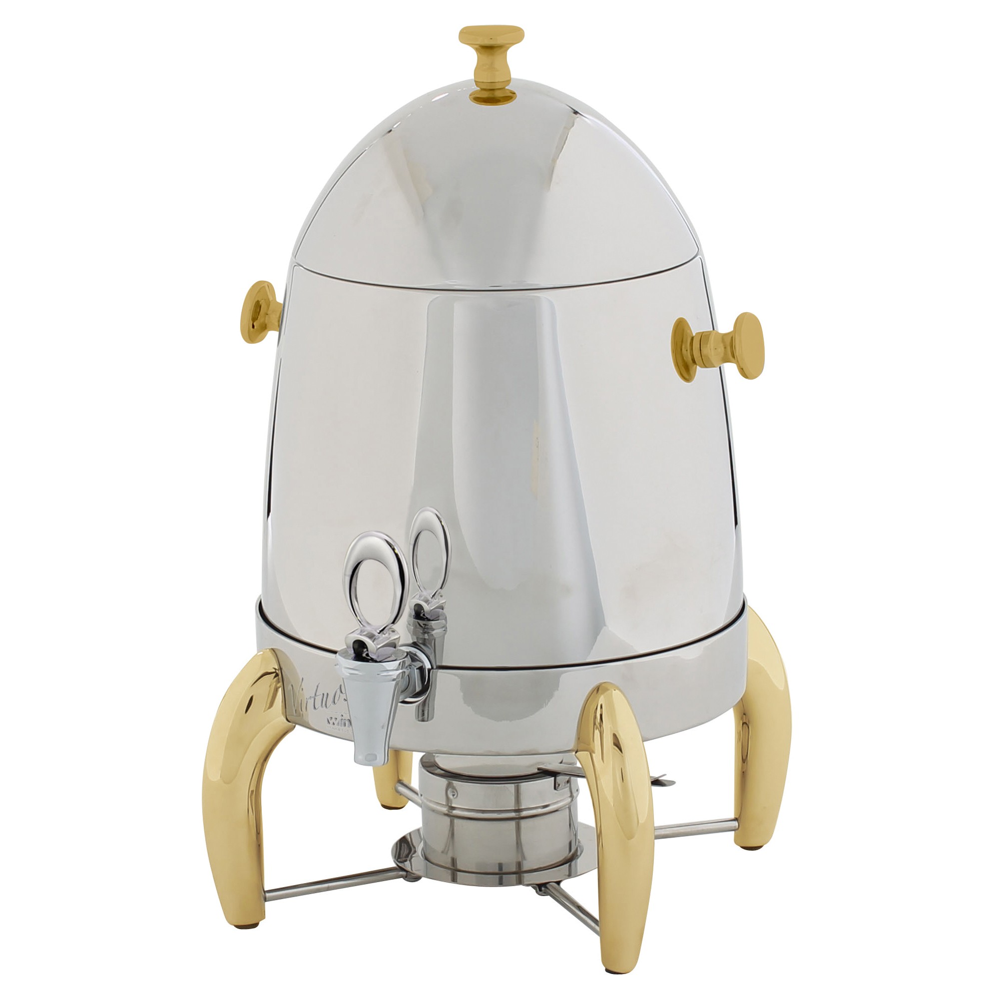 Winco 903A Virtuoso Coffee Urn with Gold Legs, 3 Gallon