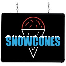 Winco 92003 Benchmark USA Ultra-Brite &quot;Snow Cones&quot; Sign, 120V
