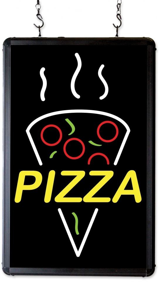 Winco 92006 Benchmark USA Ultra-Brite "Pizza" Sign, 120V