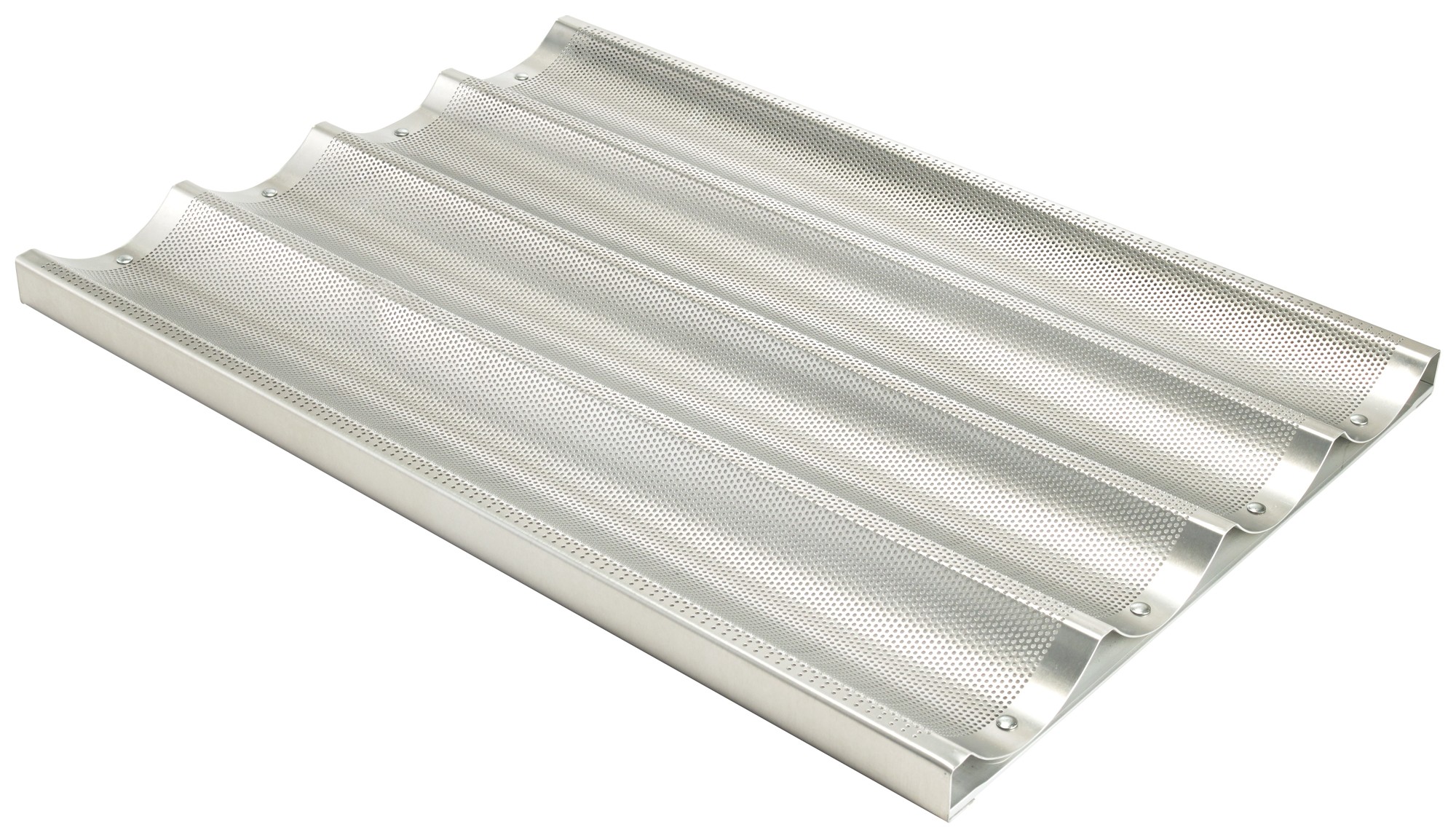 Winco ABPN-4 Aluminum Baguette Pan with 4 Slots