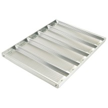 Winco ABPN-5H Aluminum Sub Sandwich Roll Pan with Silicone Glaze