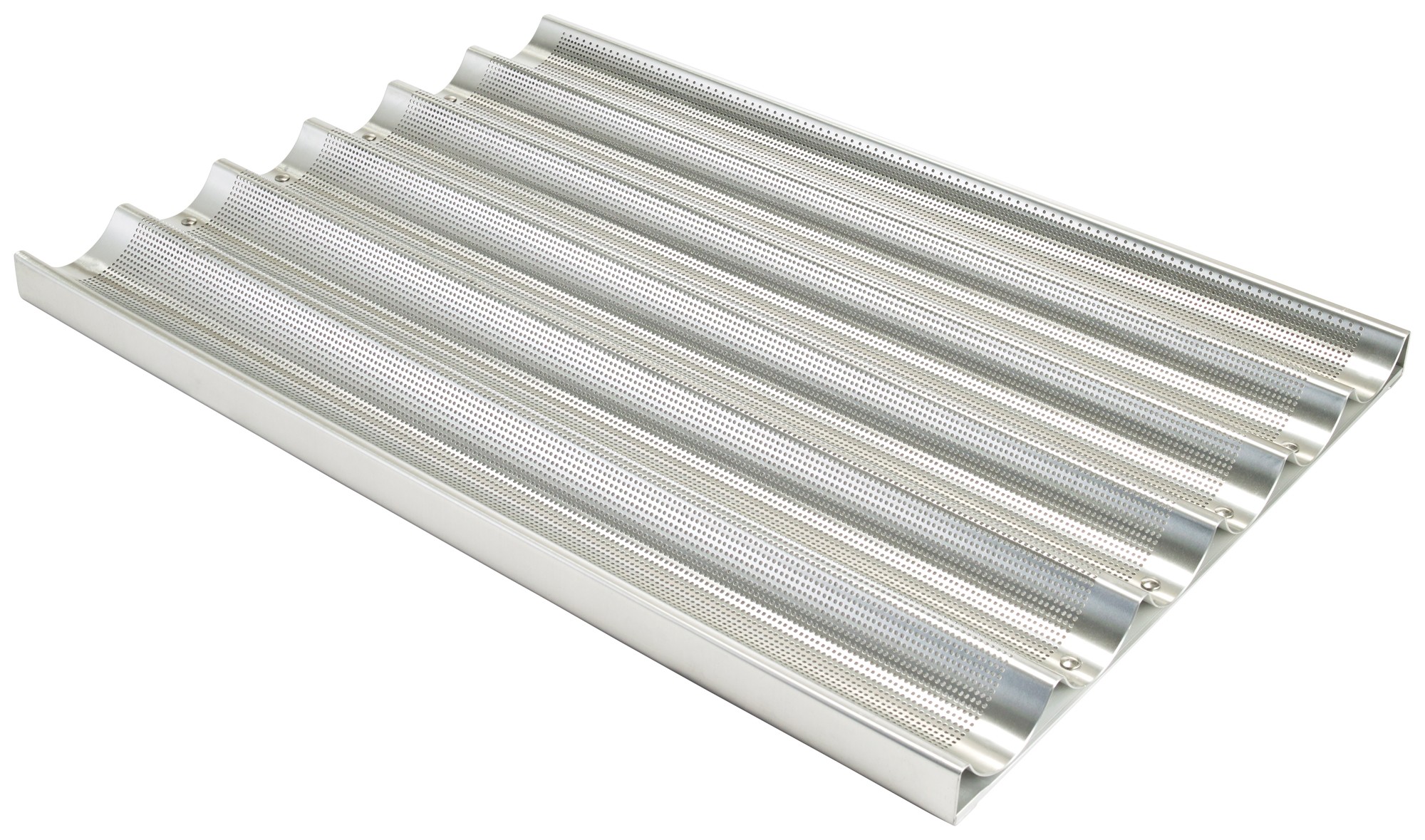 Winco ABPN-6 Aluminum Baguette Pan with 6 Slots