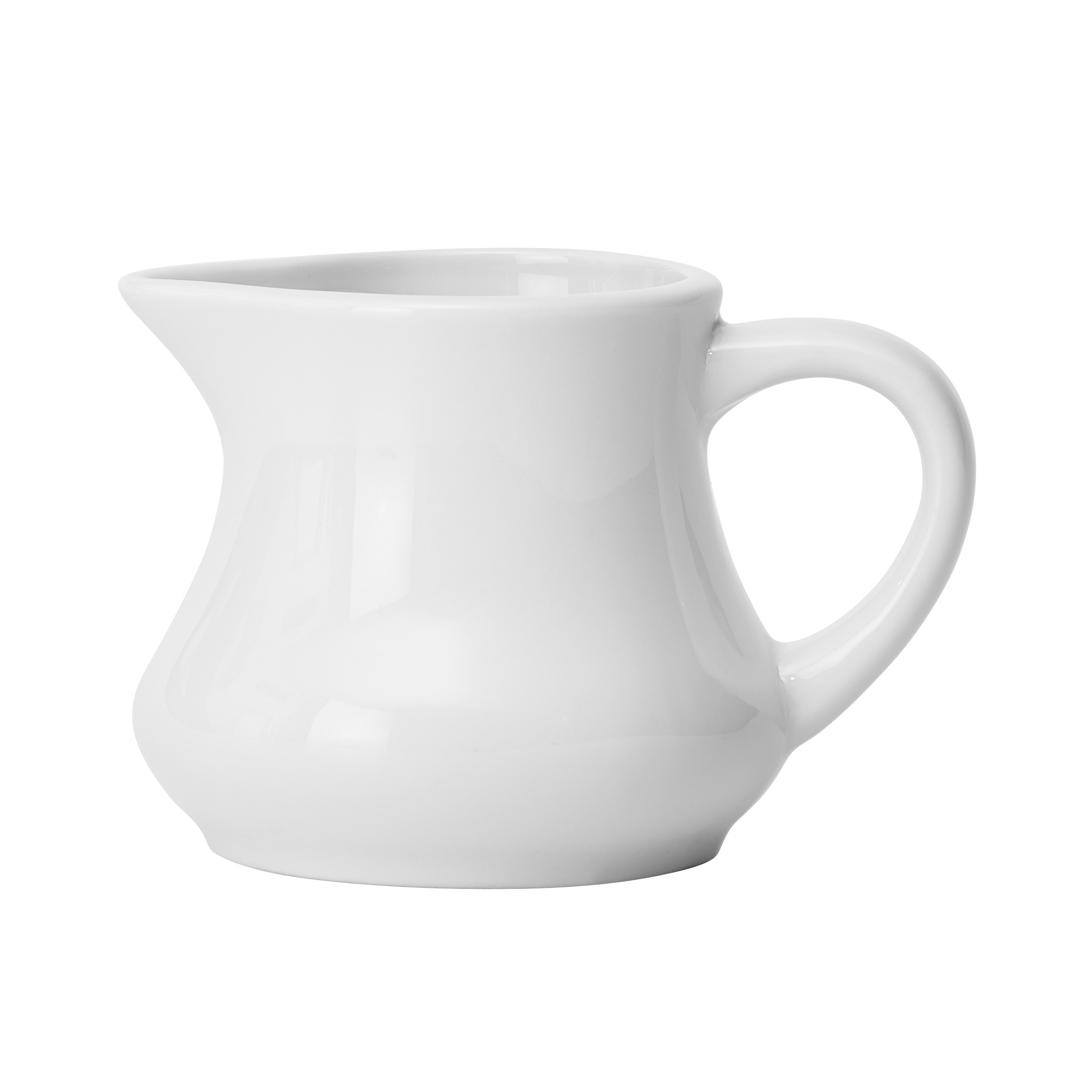 Winco ACD-6 Porcelain Creamer 6 oz. - 3 dozen
