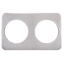 Winco ADP-808 Stainless Steel Adapter Plate with Two 8-3/8&quot; Holes
