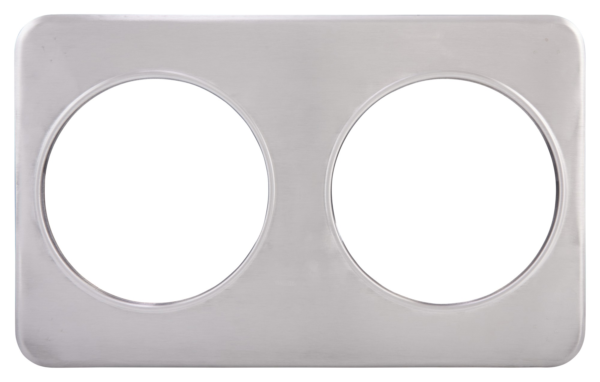 Winco ADP-808 Stainless Steel Adapter Plate with Two 8-3/8" Holes