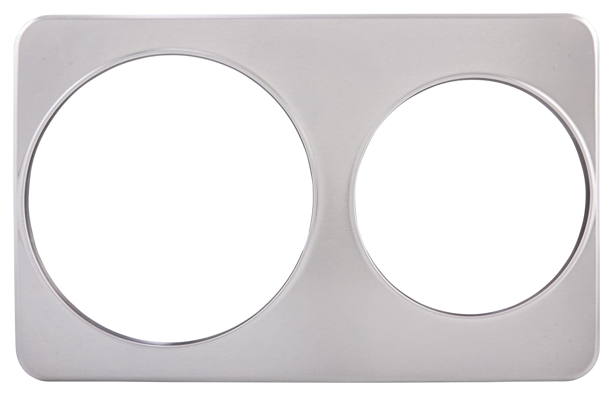 Winco ADP-810 Stainless Steel Adapter Plate with (One) 8-3/8" & (One)10-3/8" Hole