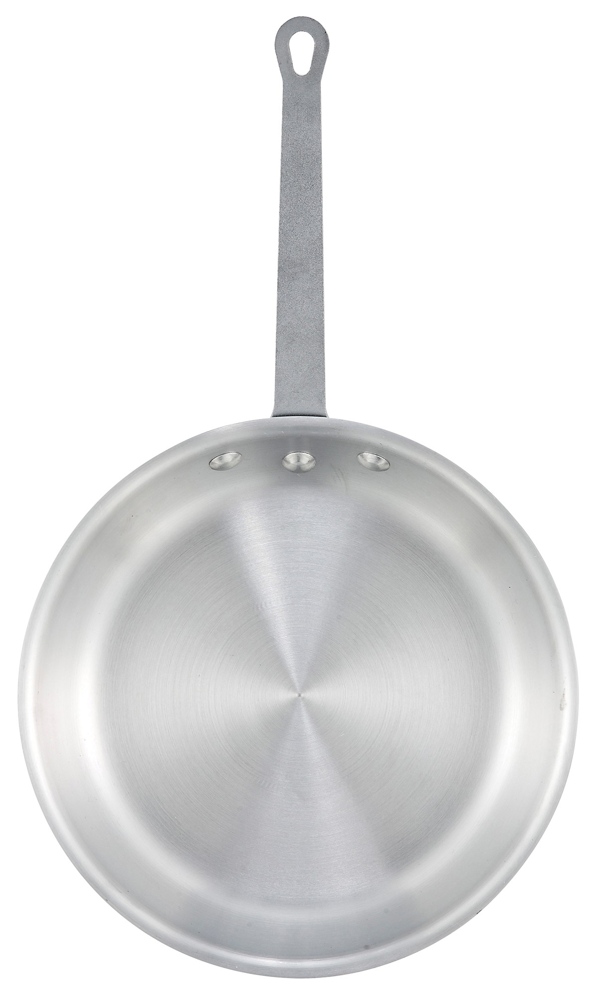 Winco AFP-12A 12" Gladiator Aluminum Fry Pan with Natural Finish