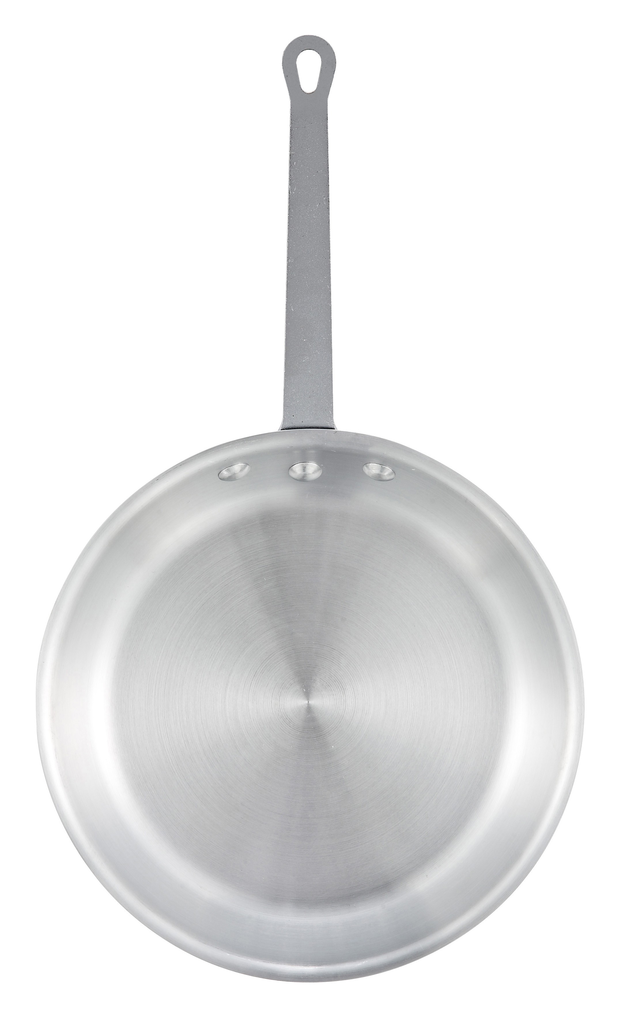 Winco AFP-14S 14" Majestic Aluminum Fry Pan with Natural Finish