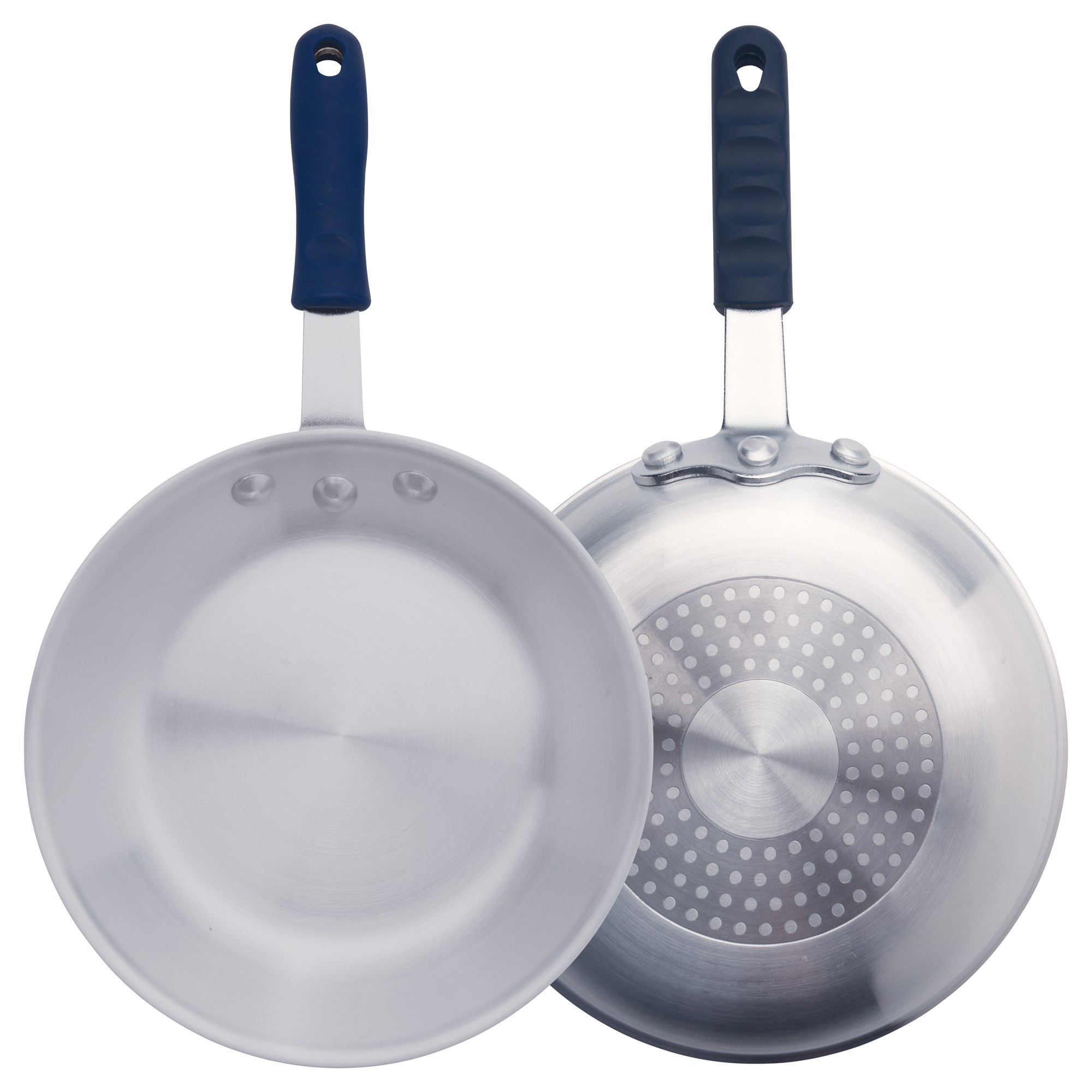 Winco AFPI-8H 8" Natural Finish Aluminum Induction Fry Pan