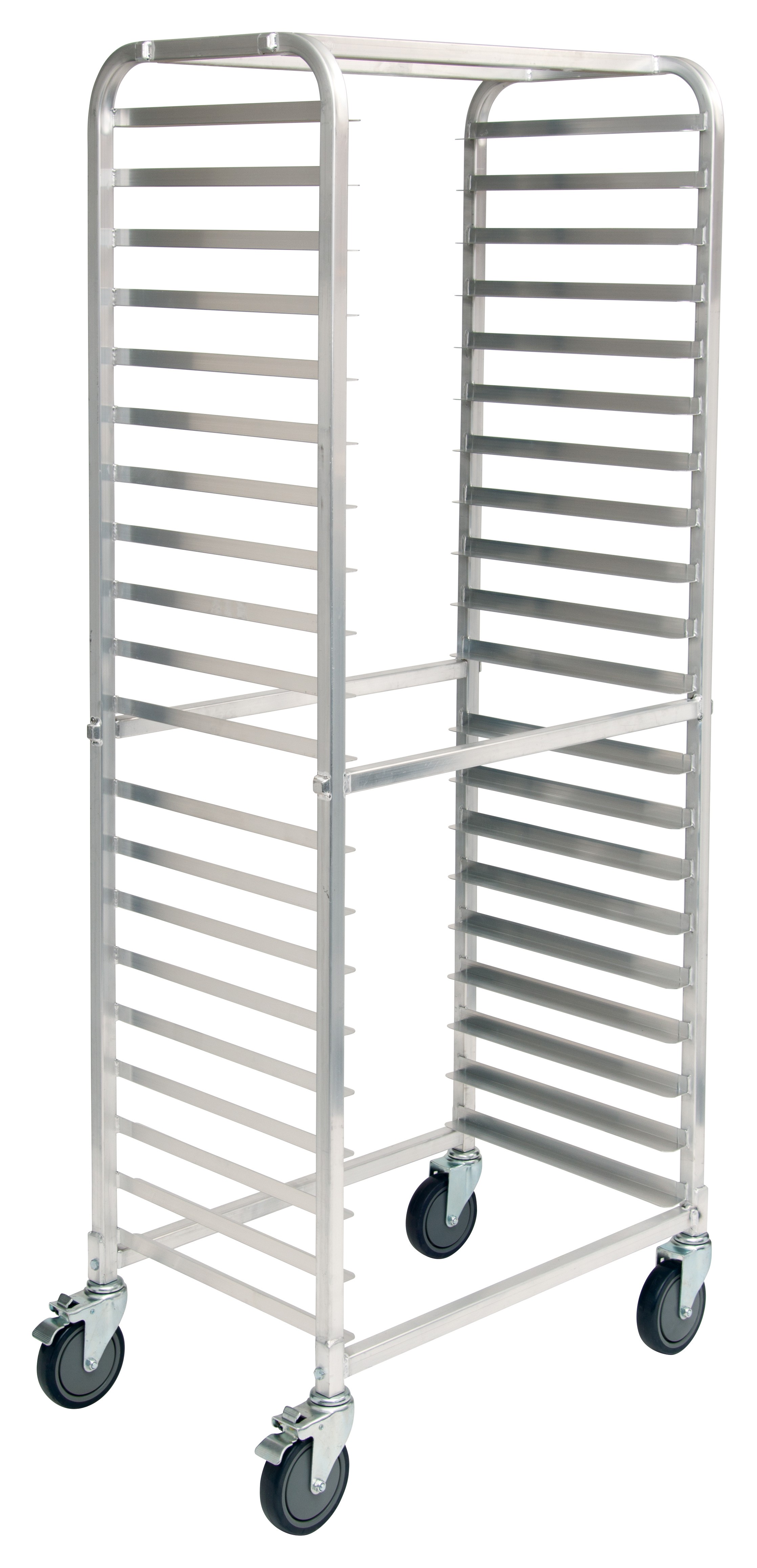 Winco ALRS-20BK Aluminum 20-Tier Sheet Pan Rack, Side Load