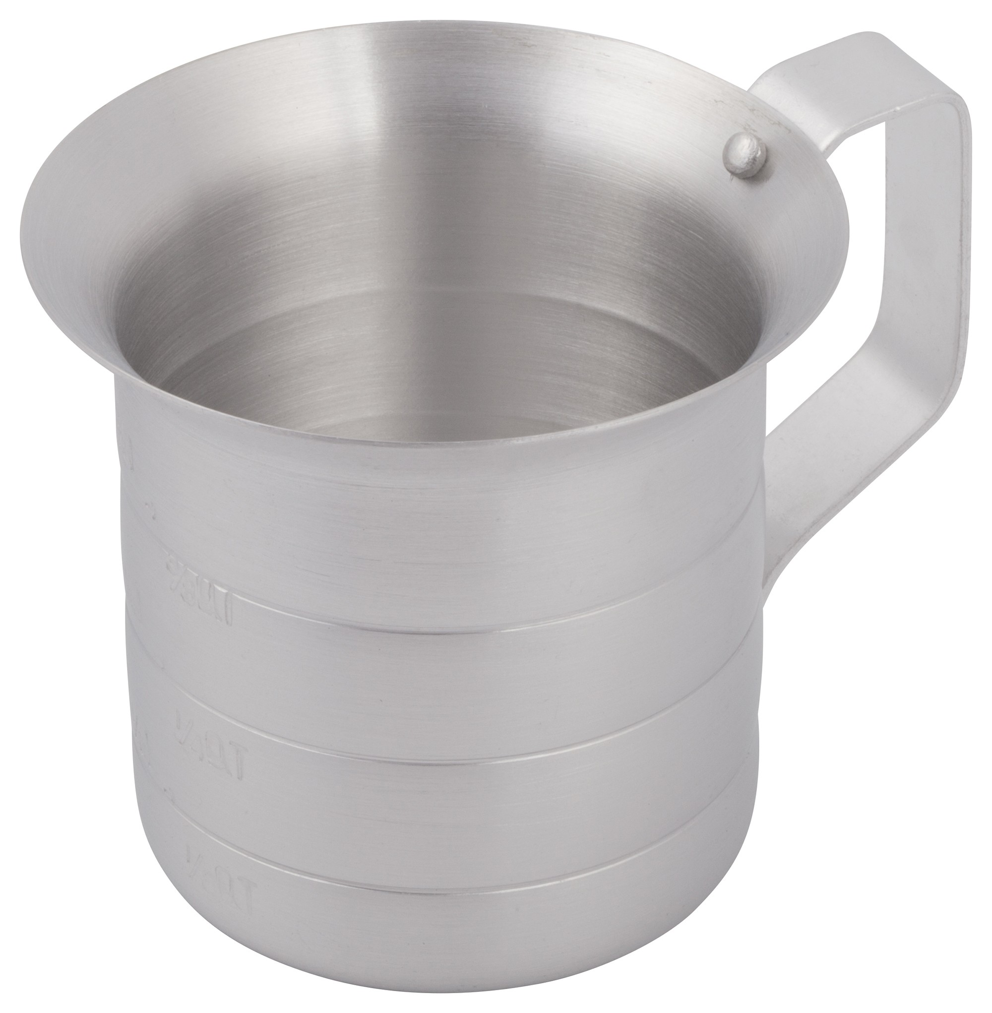 Winco AM-05 Aluminum Measuring Cup, 1/2 Qt.