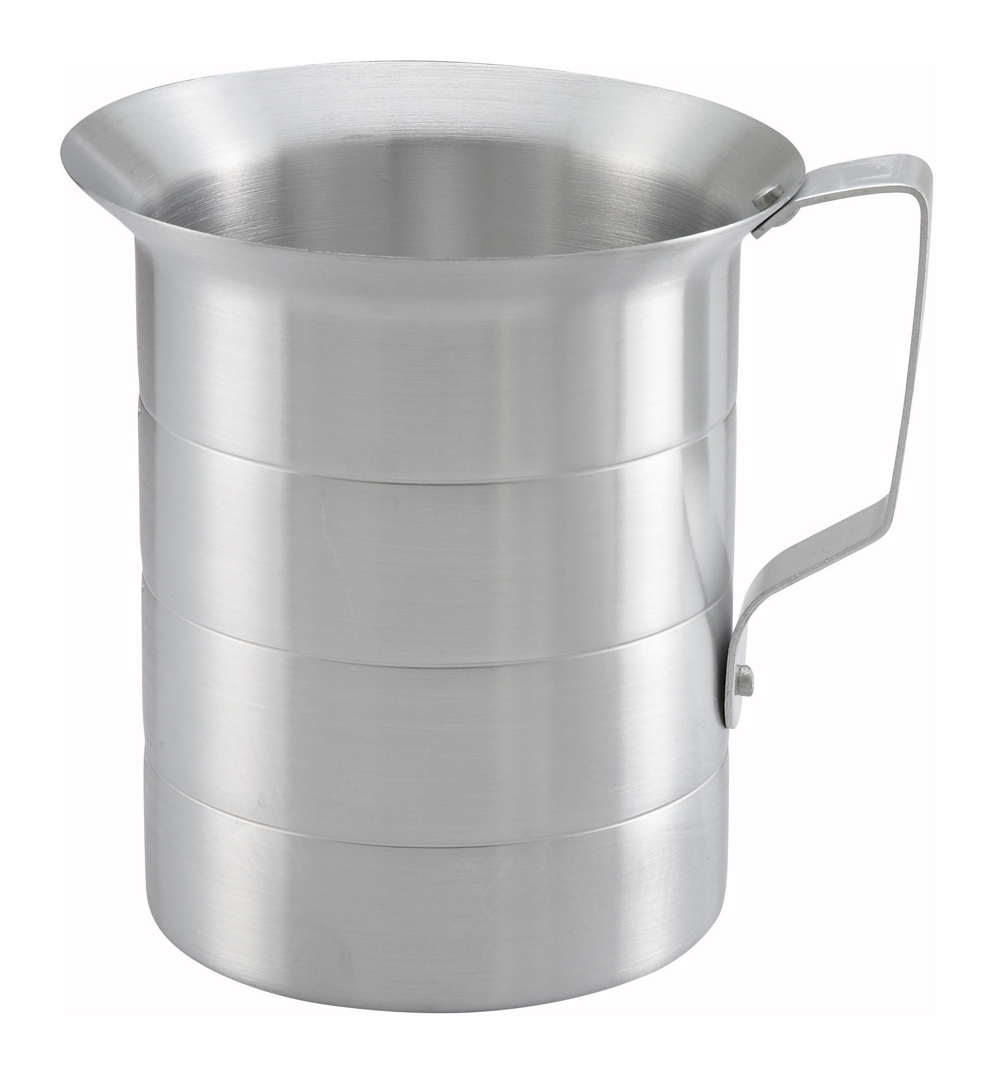 Winco AM-2 Aluminum Measuring Cup, 2 Qt.