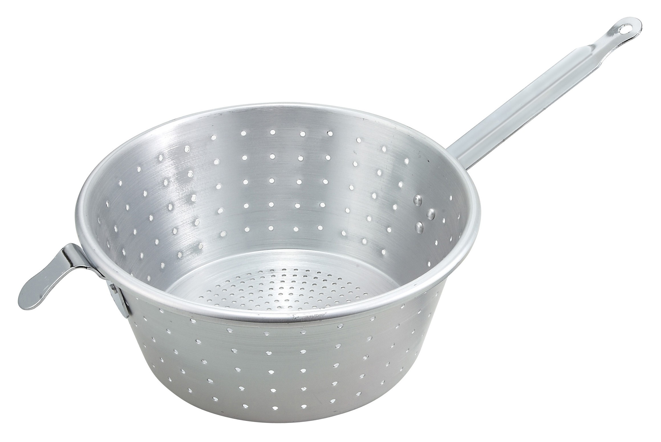 Winco ASS-09 Aluminum Spaghetti Strainer with Handle 9