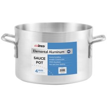 Winco ASSP-40 Elemental Aluminum 40 Qt.  Sauce Pot