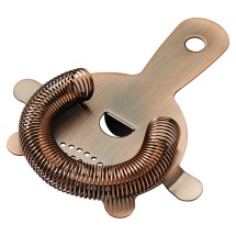 Winco BABS-6AC After5 Hawthorne Strainer, Antique Copper