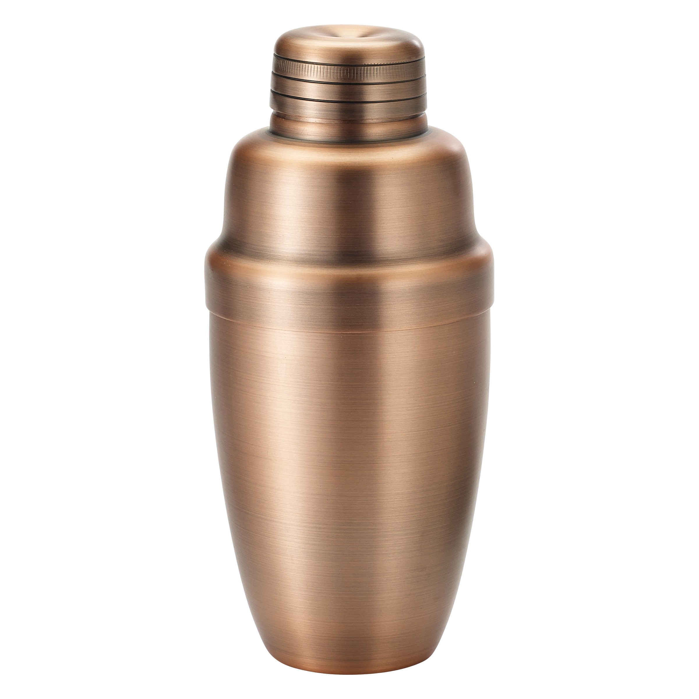 Winco BASS-16AC After5 3 Piece Bar Shaker Set, Antique Copper 16 oz.
