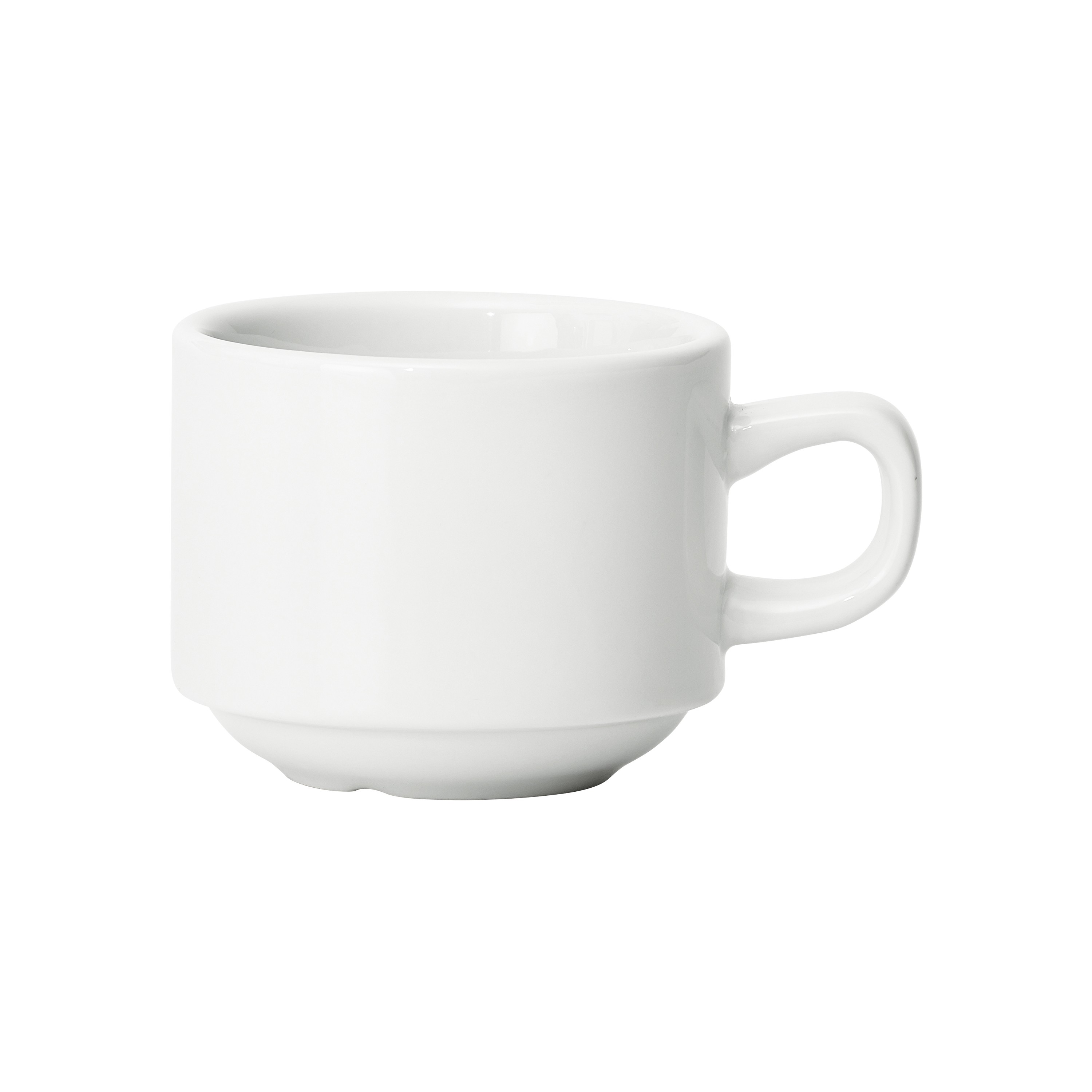 Winco BCC-85 Birkhall Porcelain Stacking Coffee Cup 8-1/2 oz. - 3 dozen
