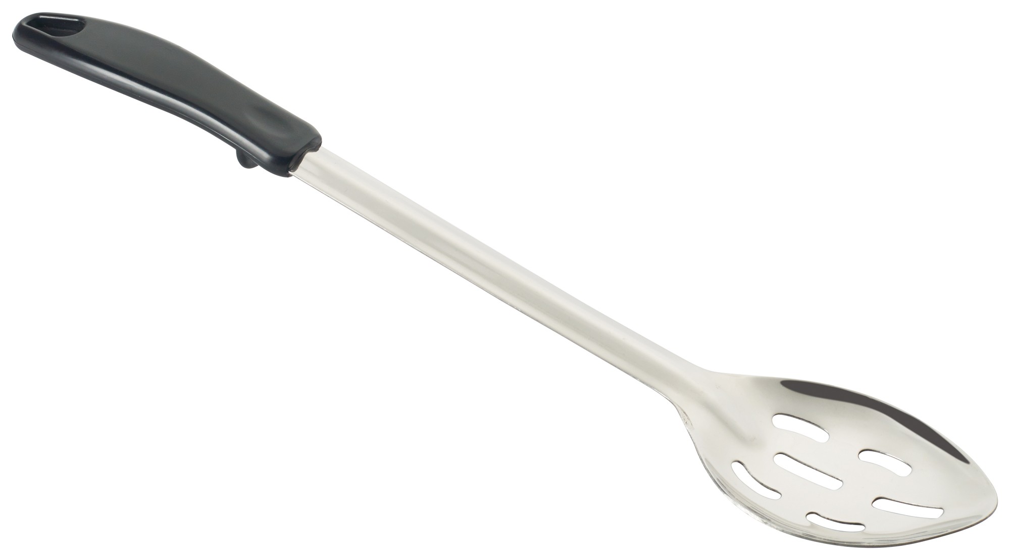 Winco BHSP-15 Slotted Basting Spoon with Stop Hook/Bakelite Handle 15"