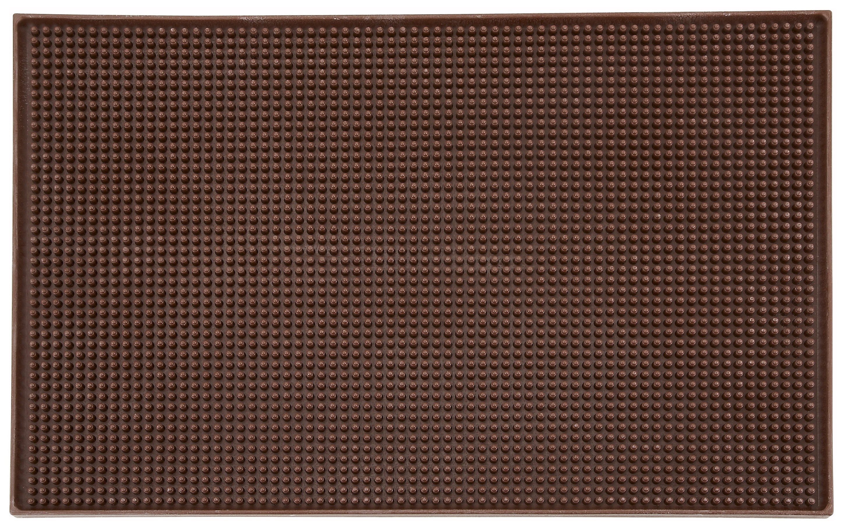Winco BM-1812B Brown Service Mat 18" x 12"