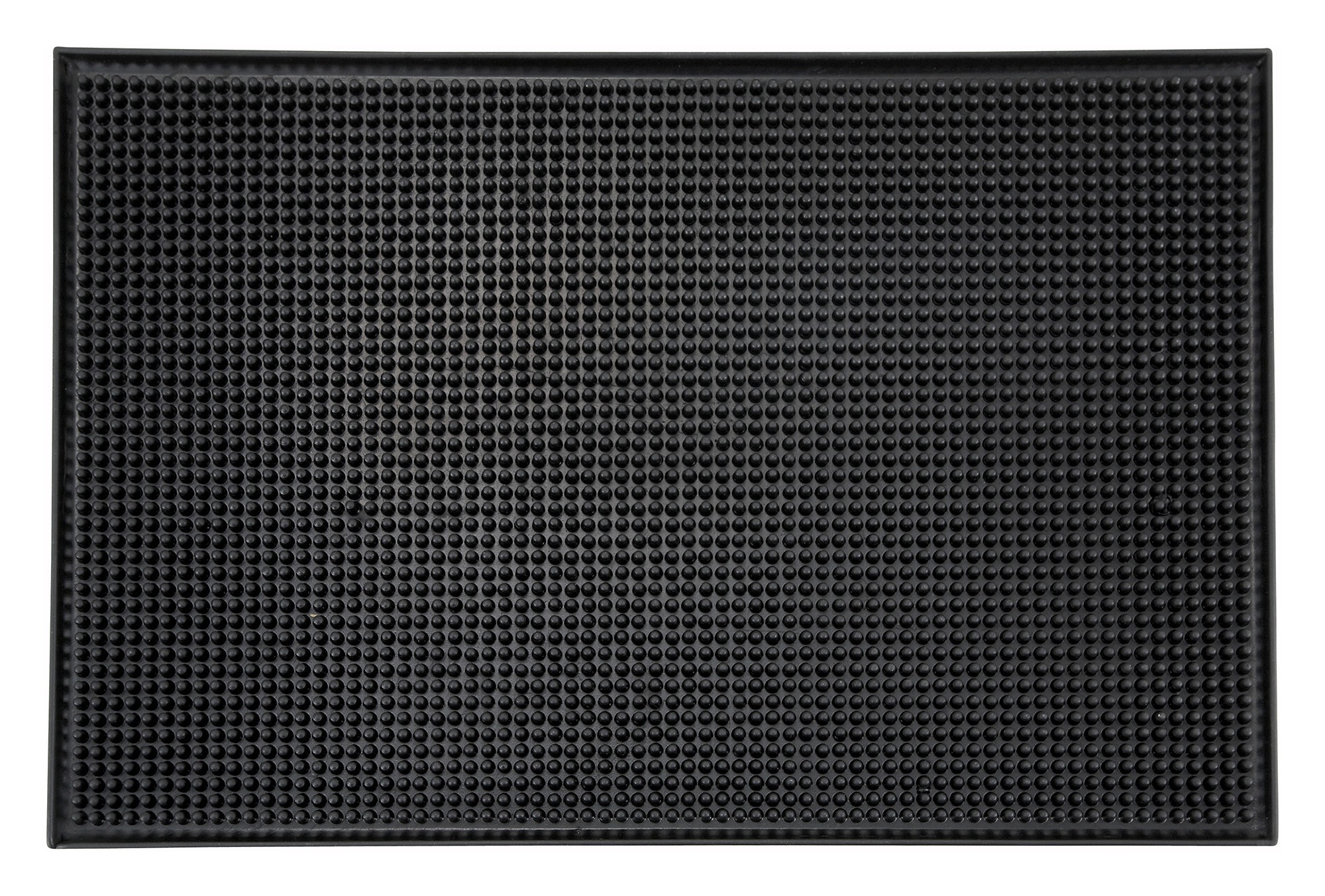 Winco BM-1812K Black Service Mat 18" x 12"