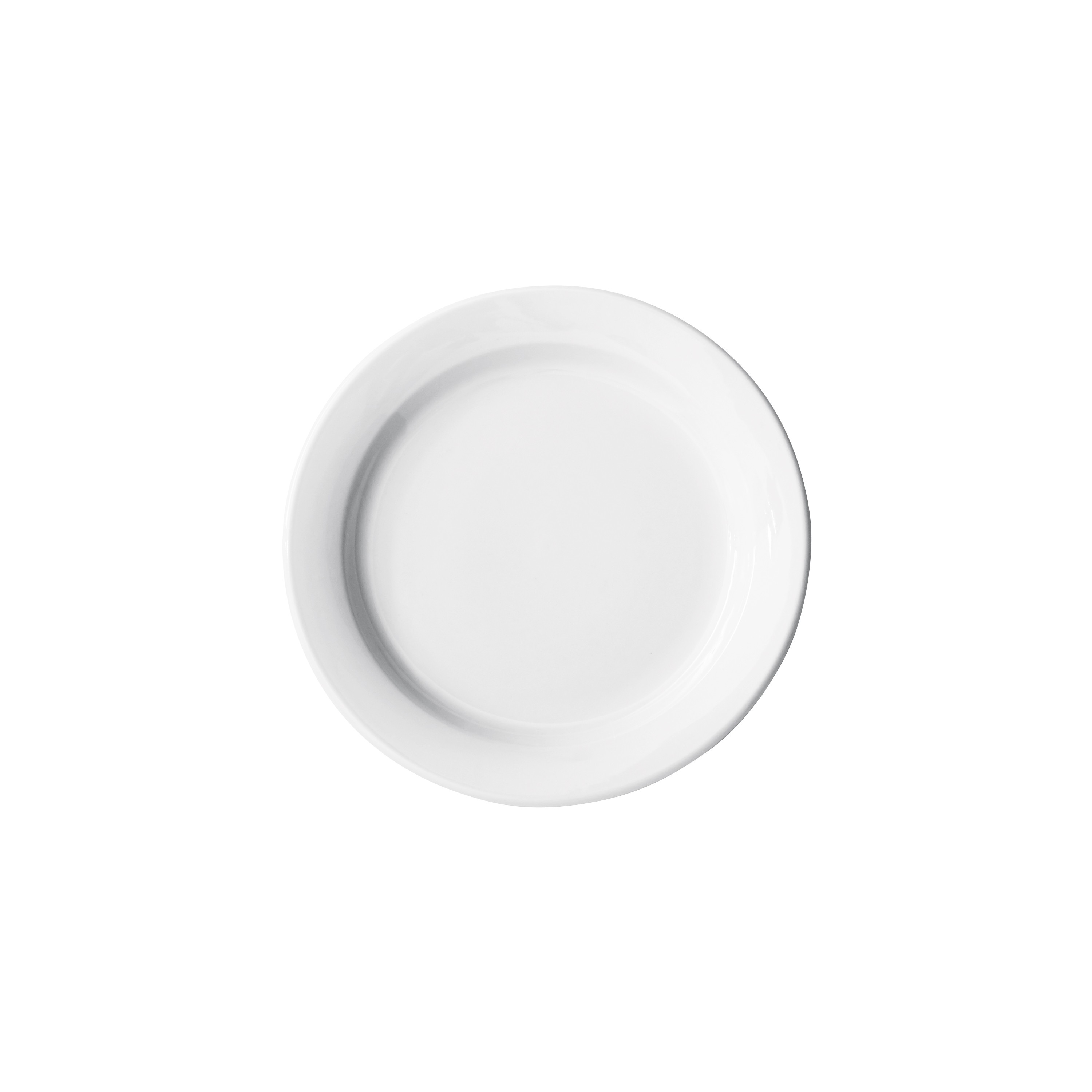 Winco BPR-55NR Birkhall Porcelain Plate with Narrow Rim 5-1/2" dia. - 3 dozen
