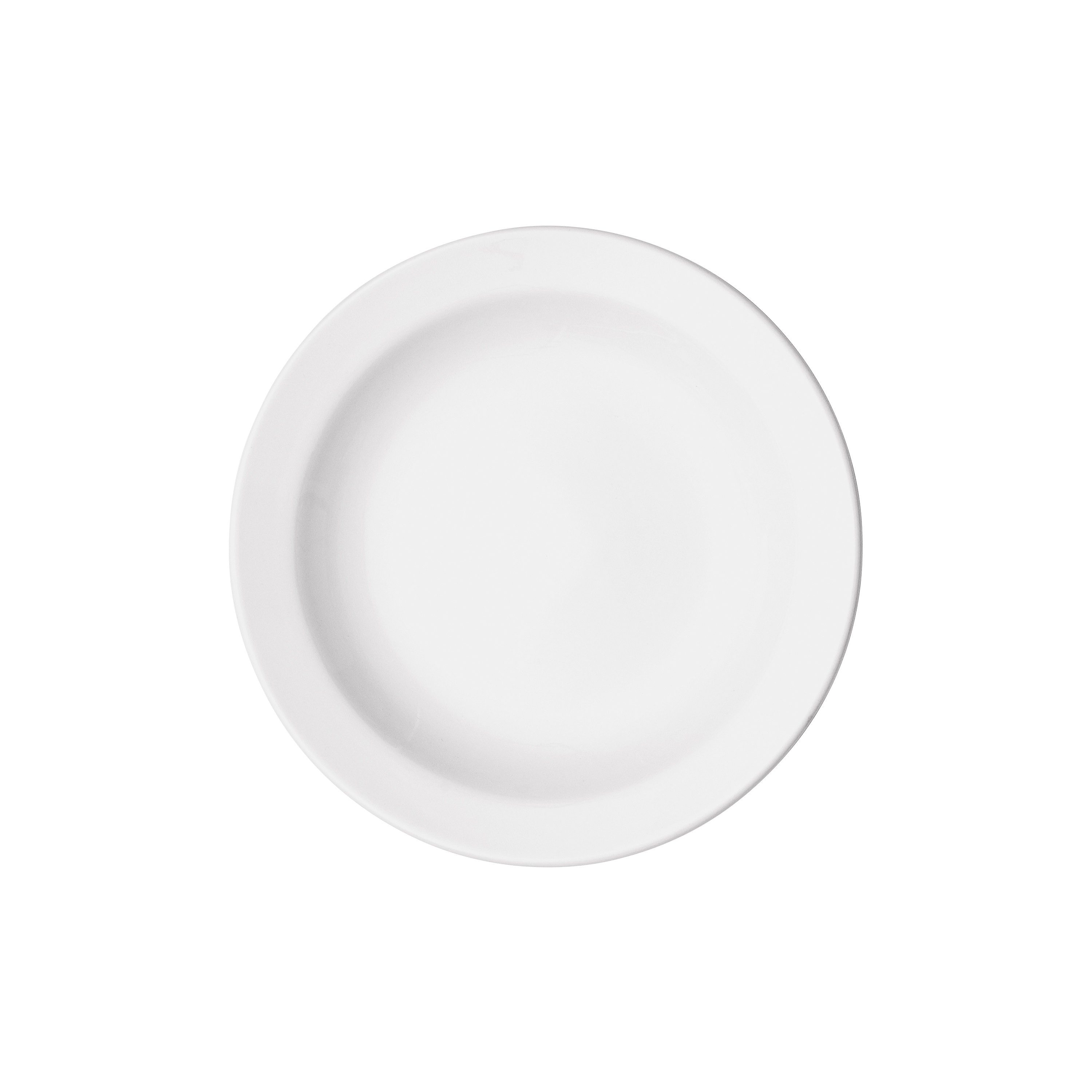 Winco BPR-638NR Birkhall Porcelain Plate with Narrow Rim 6-3/8" dia. - 3 dozen