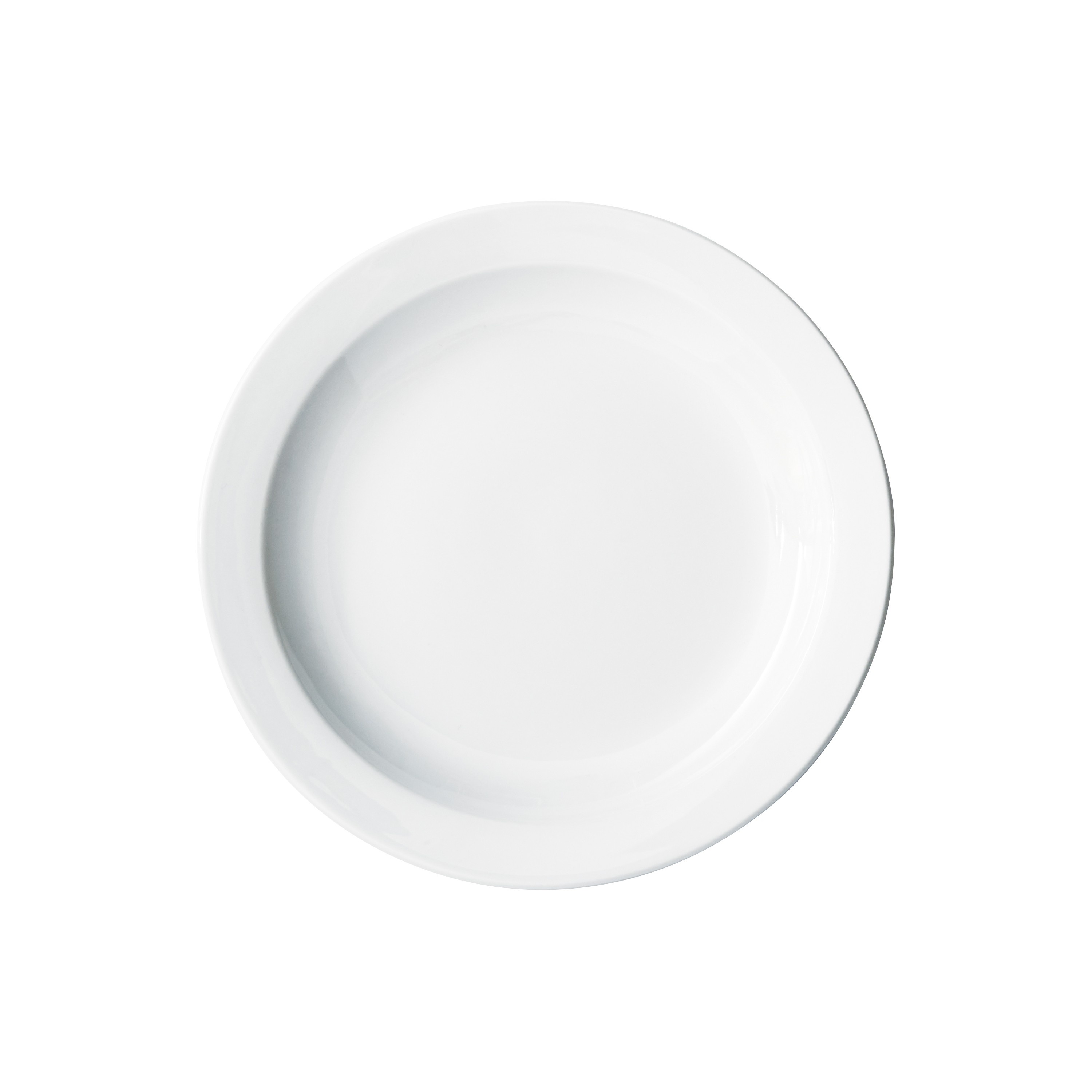 Winco BPR-725NR Birkhall Porcelain Plate with Narrow Rim 7-1/4" dia. - 3 dozen