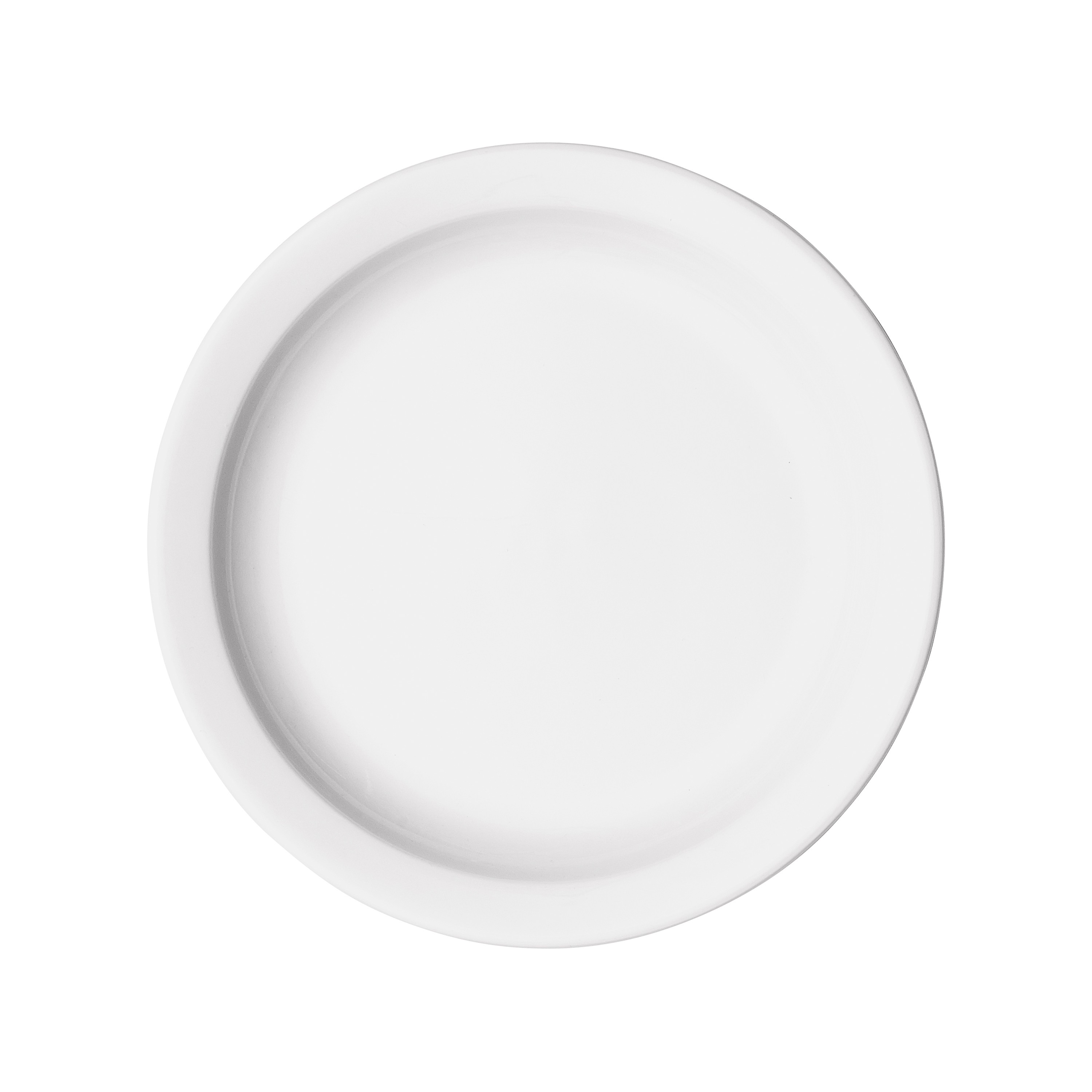 Winco BPR-825NR Birkhall Porcelain Plate with Narrow Rim 8-1/4" dia. - 3 dozen