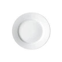 Winco BPR-975RE Birkhall Porcelain Plate with Rolled Edge 9-3/4" dia.  - 2 dozen